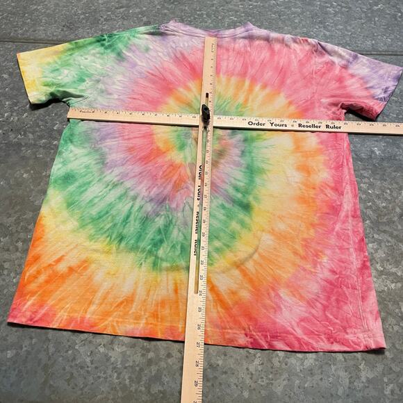Man Carrying Canoe Tie Dye Tee Shirt Mens Large Vintage Retro Outdoor Hiking - Picture 8 of 10